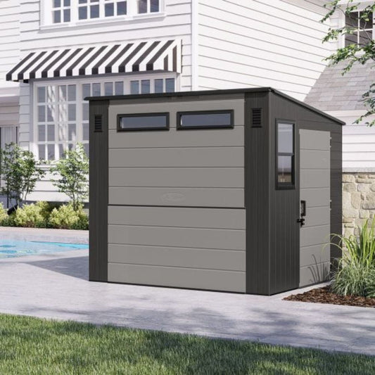 Suncast 8 ft. x 7 ft. Cabana Entertainment Garden Shed (BMCB8730T)