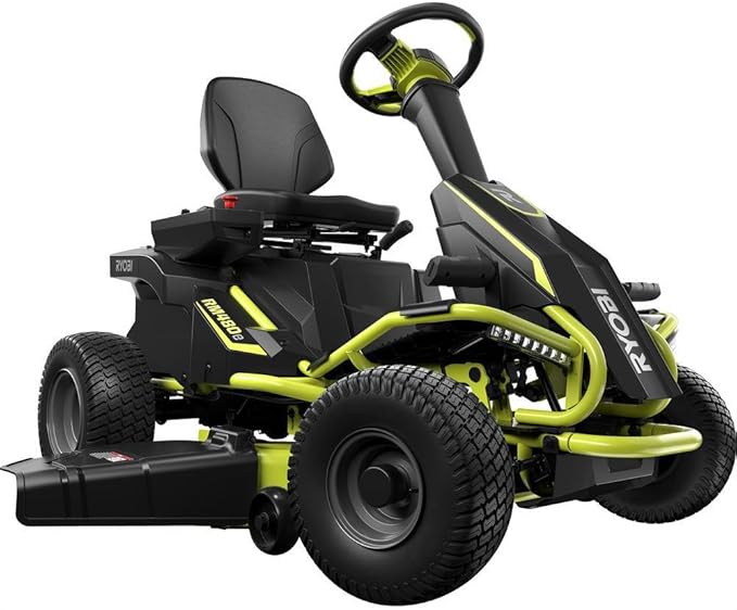 Ryobi 38" 100Ah Electric Rear-Engine Riding Lawn Mower Model RY48111